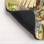 Vintage Alice im Wunderlandcollage Mousepad (Ecke)