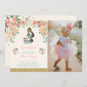 Vintage Alice in einem Land zum Geburtstag Einladu Einladung