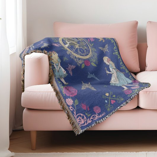 Vintage Alice in Wonderland Fairytale Decoupage Decke