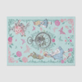 Vintage Alice in Wonderland Fairytale Decoupage Seidenpapier (Vorderseite)