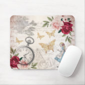 Vintage Alice in Wonderland Leimschnitt Mousepad (Mit Mouse)