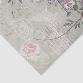 Vintage Alice in Wonderland Leimschnitt Seidenpapier (Ausschnitt)