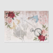 Vintage Alice in Wonderland Leimschnitt Seidenpapier (Vorderseite)