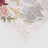 Vintage Alice in Wonderland Leimschnitt Seidenpapier (Ausschnitt)