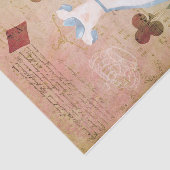 Vintage Alice in Wonderland Leimschnitt Seidenpapier (Ausschnitt)