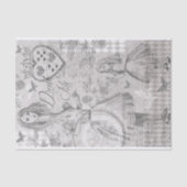 Vintage Alice in Wonderland Leimschnitt Seidenpapier (Vorderseite)