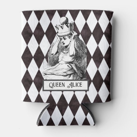 Vintage Alice mit Crown Harlequin Dosenkühler (Vorderseite)