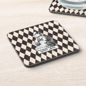 Vintage Alice mit Crown Harlequin Getränkeuntersetzer (Linke Seite)