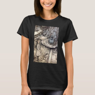 Vintage Alice mit Hookah-Raupe Rauchen T-Shirt
