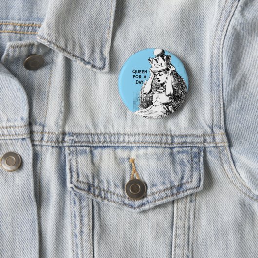 Vintage Alice mit Krone Button (Beispiel)