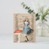 Vintage Alice Postkarte (Stehend Vorderseite)