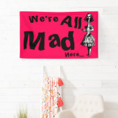 Vintage Alice Stretched in Wonderland Banner (Insitu)