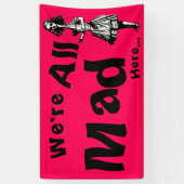 Vintage Alice Stretched in Wonderland Banner (Vertikal)