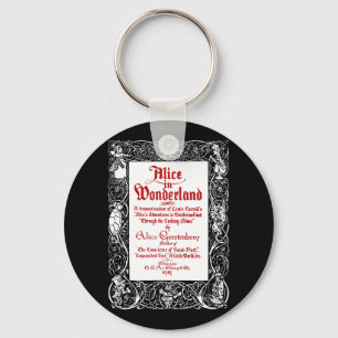 Vintage-Alice-Titel Schlüsselanhänger