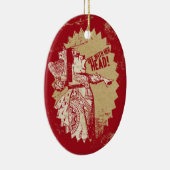 Vintage Alice weg mit ihrem Kopf Keramikornament (Rechts)