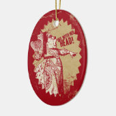 Vintage Alice weg mit ihrem Kopf Keramikornament (Links)