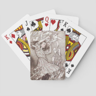 Vintage-Alices Abenteuer in Wonderland (1907) Spielkarten