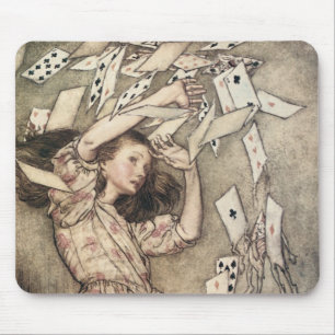 Vintage Alices Abenteuer in Wunderland von Rackham Mousepad