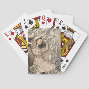 Vintage Alices Abenteuer in Wunderland von Rackham Spielkarten