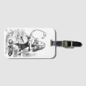 Vintage Alice's Adventures in Wonderland (1890) Gepäckanhänger (Vorderseite (Horizontal))