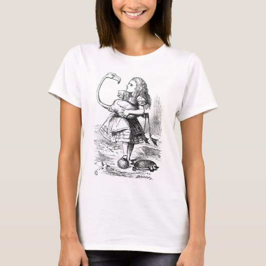 Vintage Alice's Adventures in Wonderland (1890) T-Shirt (Vorderseite)