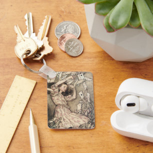 Vintage Alices Adventures in Wonderland by Rackham Schlüsselanhänger