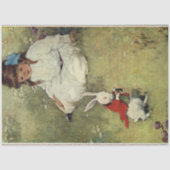 Vintage Alice's Adventures in Wonderland Rabbit Seidenpapier (Vorderseite)