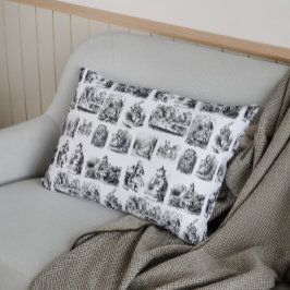 Vintage Alice's Adventures in Wunderland-Muster Kissenbezug