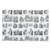 Vintage Alice's Adventures in Wunderland-Muster Kissenbezug (Rückseite)