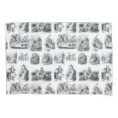 Vintage Alice's Adventures in Wunderland-Muster Kissenbezug (Vorderseite)