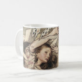 Vintage Alices Adventures in Wunderland von Rackha Kaffeetasse (Vorderseite Links)