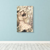 Vintage Alices Adventures in Wunderland von Rackha Leinwanddruck (Insitu (Holzboden))