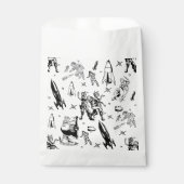 Vintage Alien Comic weiß Geschenktütchen (Vorderseite)