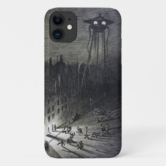 Vintage Alien Einmarsch in den Kriegsfilm Case-Mate iPhone Hülle (Rückseite)