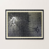 Vintage Alien Einmarsch in den Kriegsfilm Puzzle (Horizontal)