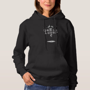 Vintage Alien Entführung Ufo in Loser Hintern Stuf Hoodie