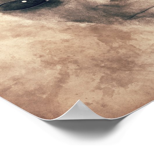 Vintage Alien Poster (Ecke)