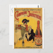 Vintage Alkohol-Anzeigen-Drucke Postkarte (Vorne/Hinten)