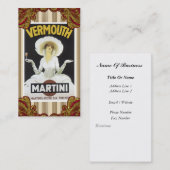 Vintage Alkohol-Geschäfts-Karte Visitenkarte (Vorne/Hinten)