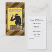 Vintage Alkohol-Geschäfts-Karte Visitenkarte (Vorne/Hinten)