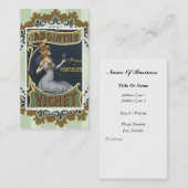 Vintage Alkohol-Geschäfts-Karte Visitenkarte (Vorne/Hinten)