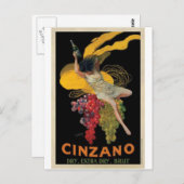 Vintage Alkoholwerbung Postkarte (Vorne/Hinten)