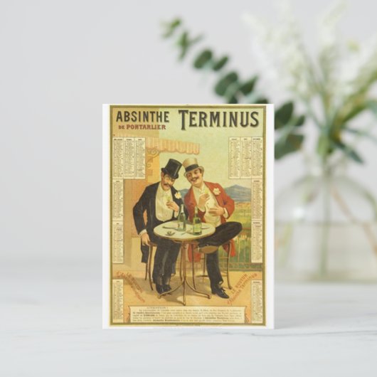 Vintage Alkoholwerbung Postkarte (Stehend Vorderseite)