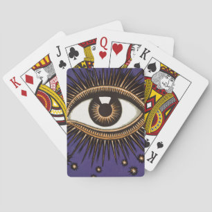 Vintage All Seeing Eye Mystische Himmlische Kunst Spielkarten
