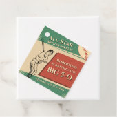 Vintage All Star Baseball Men 50th Birthday Geschenkanhänger (Beispiel)