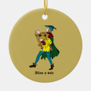 Vintage Allan-a-dale-Ornament Keramik Ornament