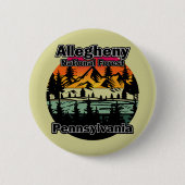 Vintage Allegheny National Forest Pennsylvania Button (Vorderseite)