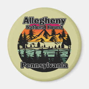 Vintage Allegheny National Forest Pennsylvania Magnet