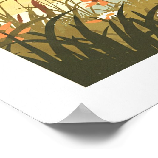 Vintage Allen Texas Poster (Ecke)