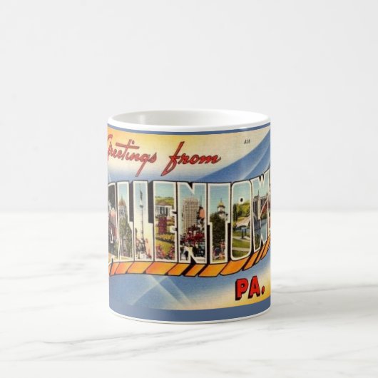Vintage Allentown PA-Tasse Kaffeetasse (Mittel)